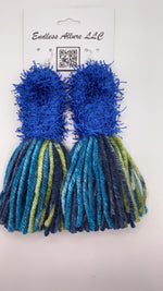 Shades of Blue Loop Tassels