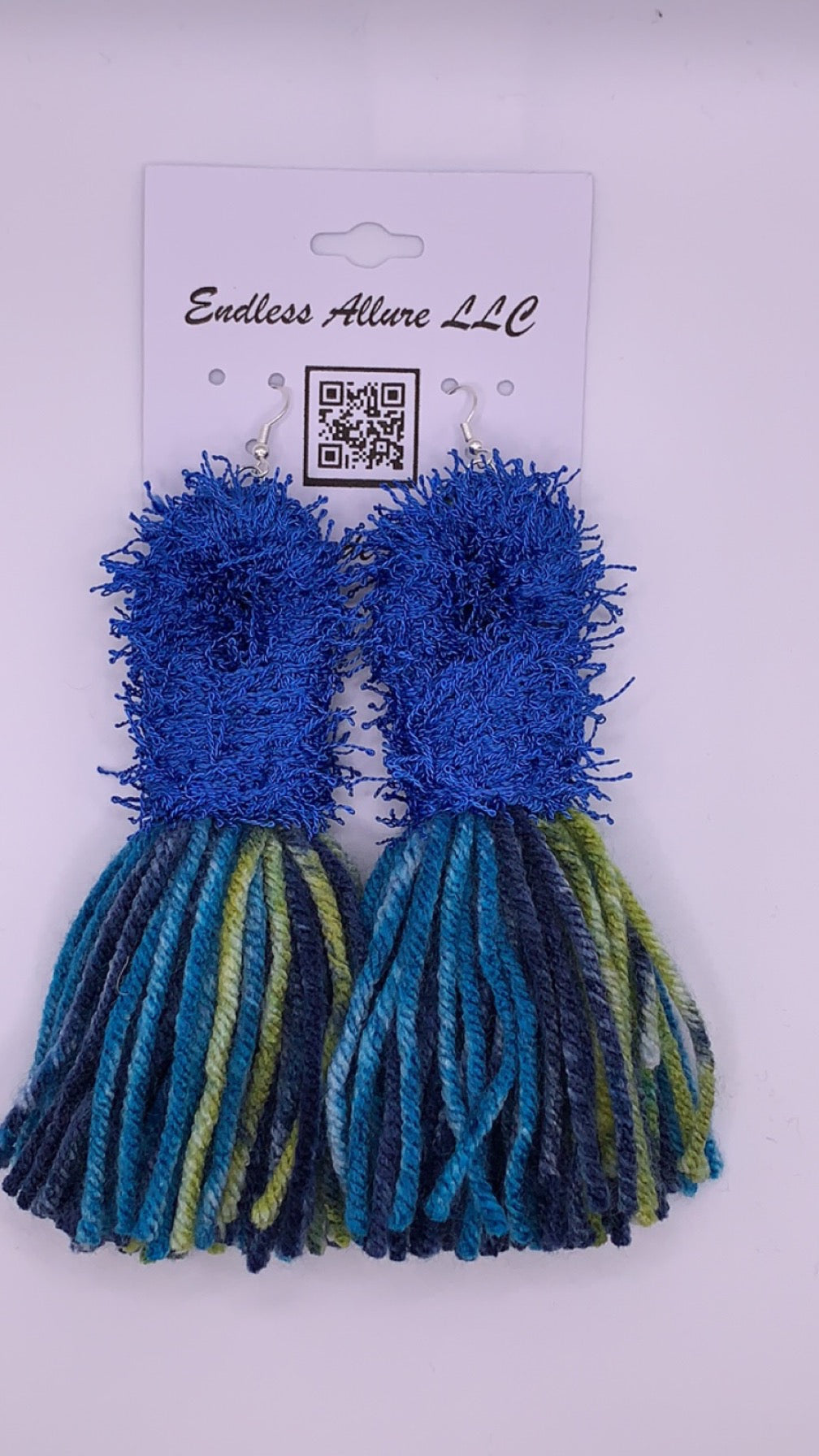 Shades of Blue Loop Tassels