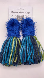 Shades of Blue Loop Tassels