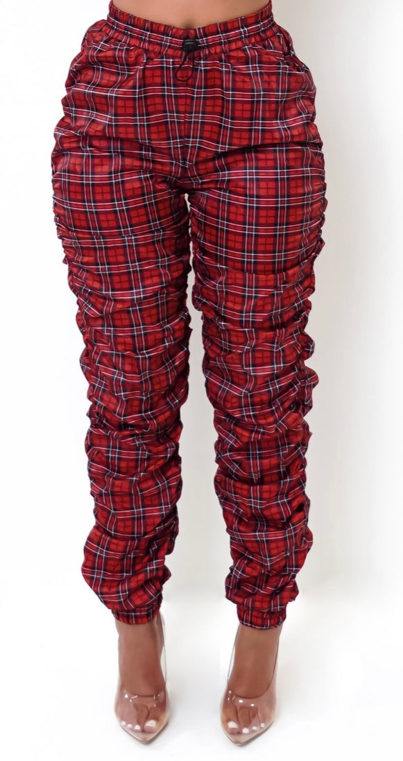 Plaid Joggers