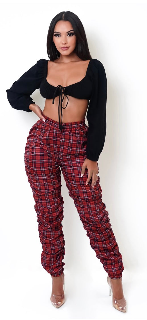 Plaid Joggers