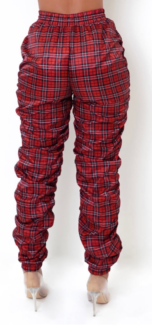 Plaid Joggers